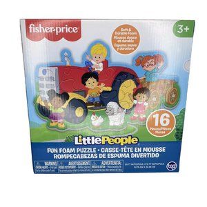 Fisher-Price Little People 16 Piece Fun Foam Jigsaw Puzzle New in Box Ages 3+